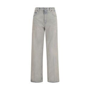 Haikure Blue Cotton Relaxed Fit Women's Jeans